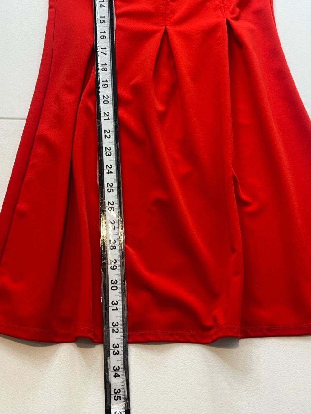Alya Dress Womens Small Red Fit Flare Pleated Sleeveless Career Party - Picture 10 of 12